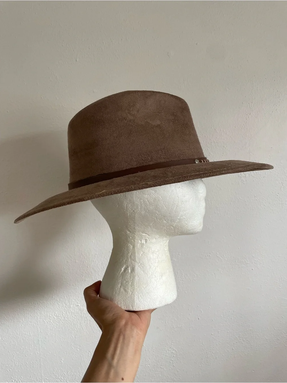 El Agavero México Western Tejana Hat Brown Microsuede Medium